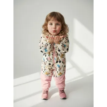 Kojenecká kombinéza Sinsay - Zateplená zimní kombinéza Minnie Mouse - růžová - XM883-39X - XM883-39X-U68