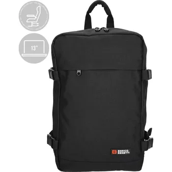 Městský batoh Unisex batoh nejen do letadla černý 13" 20L - Enrico Benetti 54688 | Cooltovka.cz - moderní a praktický pro práci i jako příruční zavazadlo | Cooltovka.cz