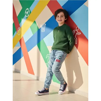 Chlapecké džíny Sinsay - Džíny jogger - modrá - 938EM-55J - 938EM-55J-140