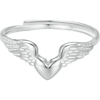 Prsten GRACE Silver Jewellery Stříbrný prsten Andělská křídla, stříbro 925/1000 P-BSR496-E/23 nastavitelná Stříbrná