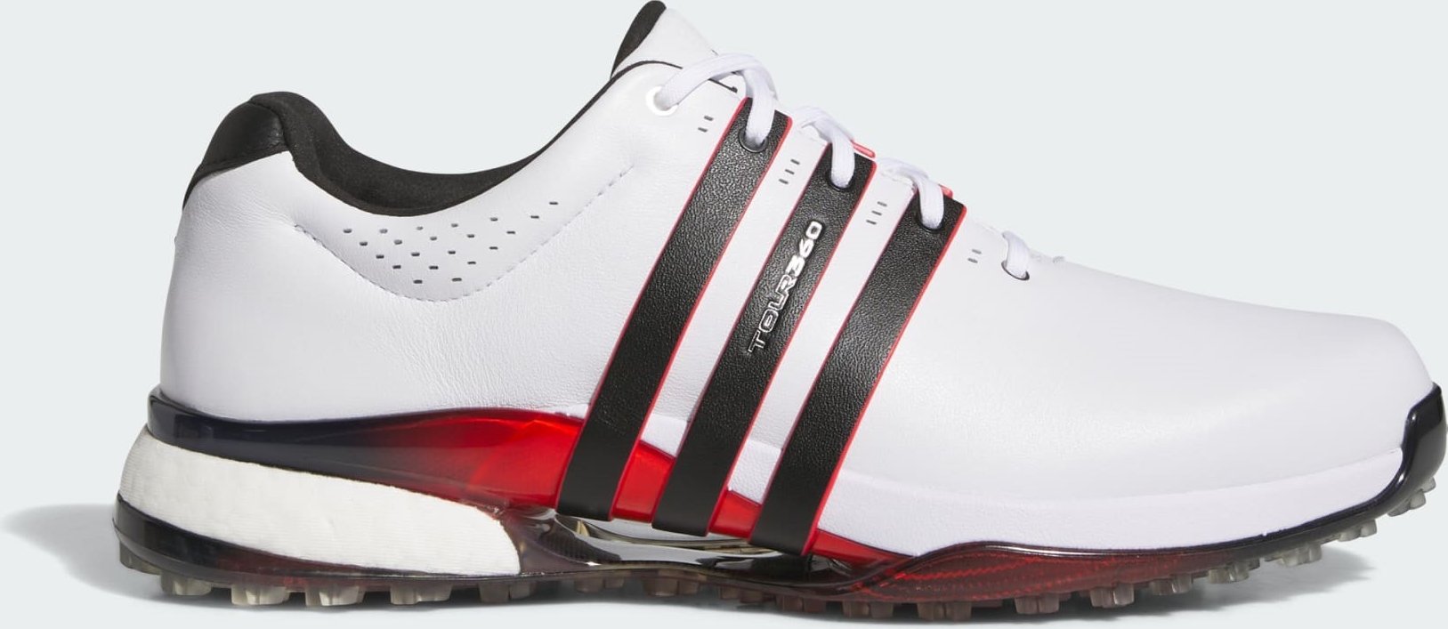 ADIDAS Tour360 25 pánské boty bílo-červené Velikost bot: 40 2/3 + Golfová samolepka černá 3 ks
