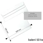 Obálka C5 bílá samolepicí s ohybem, 50 ks
