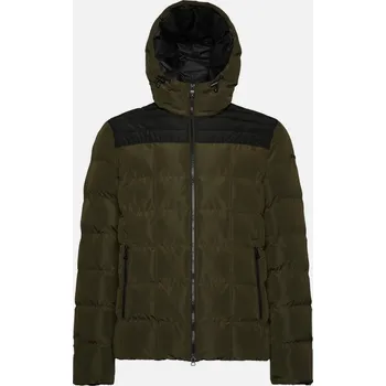 Tmavě zelená pánská bunda Geox Magnete Hoojkt - Pánské GEOX černá | zelená 3397622