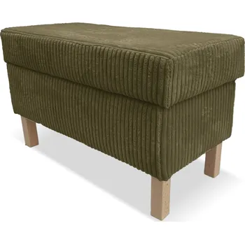 Taburet Taburet ELLA s úložným prostorem - olivový - manšestr - LINCOLN 37