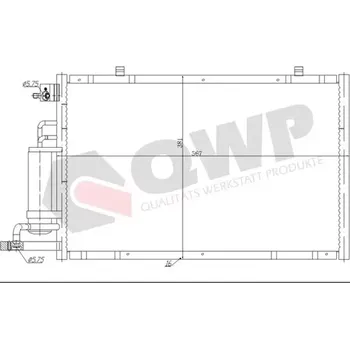 Výparník klimatizace QWP Kondenzátor klimatizace QWP WAC400
