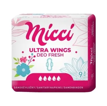 Menstruační vložka Vložky micci utra wings-10ks, vložky s křídélky s vysokou absorpční schopností