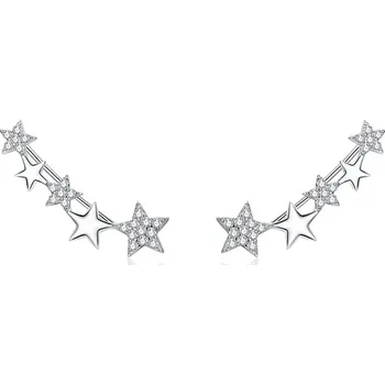 Náušnice B-TOP Stříbrné náušnice hvězdy 69363
