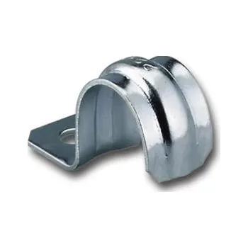 svorka Upevňovací spona pol. 22 mm pozink., s 1 upevň. otvorem (100 ks)