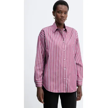 Dámská košile Bavlněná košile Simona Corsellini A25CPCA01201 burgundské 93X, vel. 34