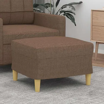 Taburet vidaXL Podnožka 60 x 50 x 41 cm textil [349266] Barva: Hnědá