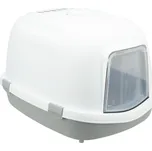 Trixie Toaleta Primo XXL krytá, 56 x 47 x 71cm, šedá/bílá