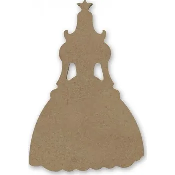 Výtvarná sada Dřevěný výřez k dekoraci Gomille, 11 x 16 cm – princezna