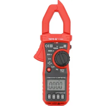 Multimetr Yato Multimetr digitální s klipsy TRUE RMS