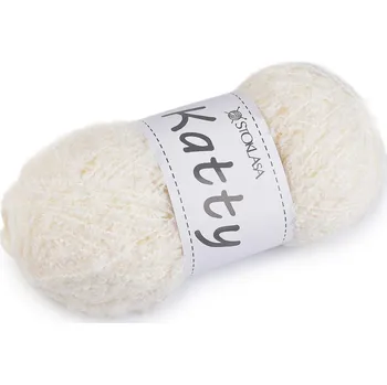 Příze Pletací příze nopková Katty 100 g - 1 krémová světlá