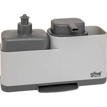 Mýdlenka 5five Simply Smart Dávkovač na mycí prostředek, tekuté mýdlo a s držákem na houbičku NEO