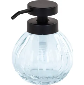 Mýdlenka 5five Simply Smart Skleněný dávkovač tekutého mýdla DISP, 350 ml, zelená