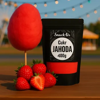 Sladidlo SnackAir Cukr Jahoda na cukrovou vatu 400 g