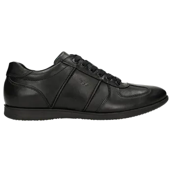 Pánské polobotky Černé Kožené Tenisky Pánské S Výraznými Švy Wojas 808751 44