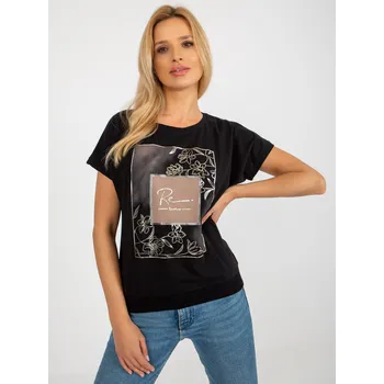 Blouse-RV-BZ-8920.19X-black RUE PARIS černá 3297270