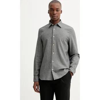 Pánská košile Bavlněná košile Marc O'Polo 531732342118 šedá 90B, vel. XL