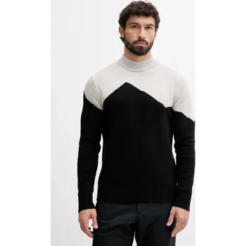 Dámské oblečení Svetr s příměsí vlny EA7 Emporio Armani AF14568.7M000504 černá 99X, vel. L