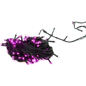 Vánoční dekorace Vánoční světýlka - 100 LED - 10 m růžová