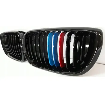 Kapota Přední maska, ledvinky, mřížky BMW 3 E46 (01-04) trikolora ///M - sada L+P