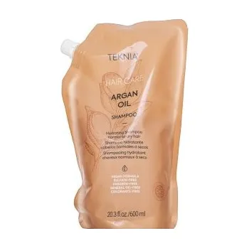 Vlasová regenerace Lakmé Teknia Hair Care Argan Oil Shampoo vyživující šampon pro všechny typy vlasů Refill 600 ml