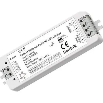 Dekorativní svítidlo Optonica 1CH LED CONTROLLER 12-48VDC 8A*1CH 96-384W PUSH DIM+RF2.4GHZ