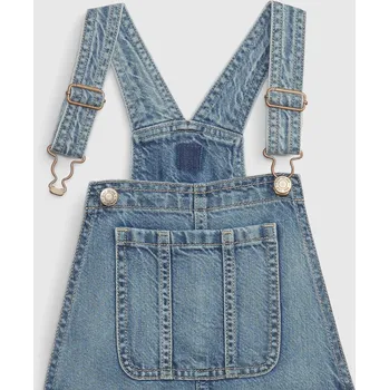 Pánské džíny GAP Dětský džíny s laclem - Holky GAP modrá 2646636