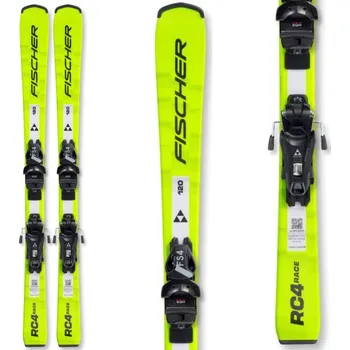 Lyžování Sjezdové lyže FISCHER RC4 RACE JR JRS + vázání FS 4 GW CA JRS Žlutá 90 cm
