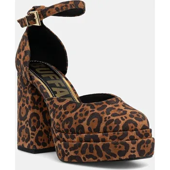 Dámské lodičky Lodičky Buffalo May Dorsay hnědá barva, na podpatku, 1290209-LEO 88X, EUR 37