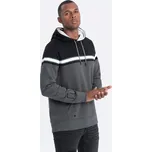 Pánská mikina Ombre s třemi barvami - šedá Ombre šedá 2350672