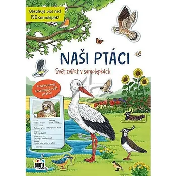 omalovánky Jiri Models 4596-8 Svět zvířat v samolepkách Naši ptáci