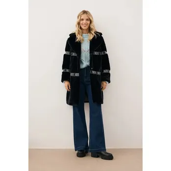 Dámský kabát Kabát Bizuu FLORENCE FLORENCE.CZARNY.AW25 černá 99X, vel. 34