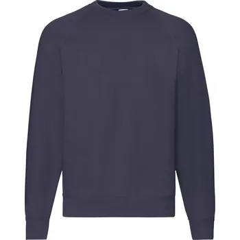 Chlapecké tričko Granatowa bluza męska Raglan Sweat Fruit of the Loom Fruit of the Loom šedá 2467299