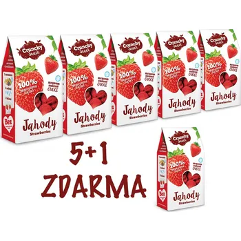 Sušená potravina Royal Pharma s.r.o. Crunchy snack, Mrazem sušené jahody, 20g | 5+1 ZDARMA