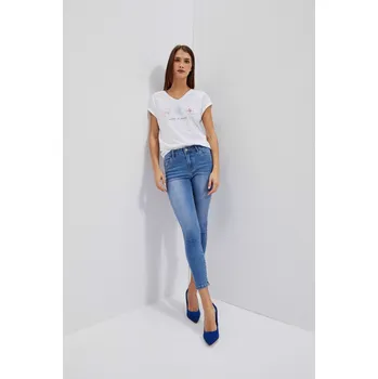 Dámské džíny DÁMSKÉ DŽÍNY L-JE-4012 MODRÁ Marisse modrá | bílá | světle modrá 2179228