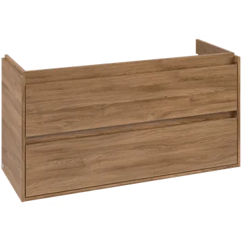 Koupelnový nábytek Villeroy & Boch Skyla - Skříňka pod umyvadlo 1172x439 mm, 2 zásuvky, Oak Kansas C80000RH