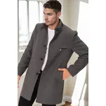 PLT9367 DEWBERRY MEN'S COAT-STRAIGHT GREY dewberry šedá 3277480