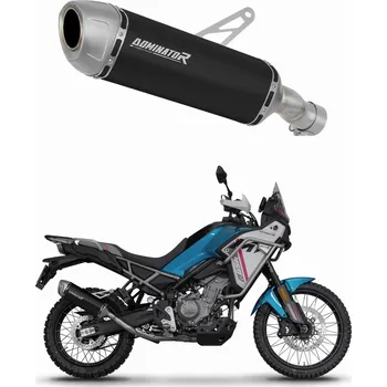 Výfuk pro motocykl Laděný výfuk Dominator CF MOTO 450 MT 2025 tlumič výfuku S6 BLACK + dB killer