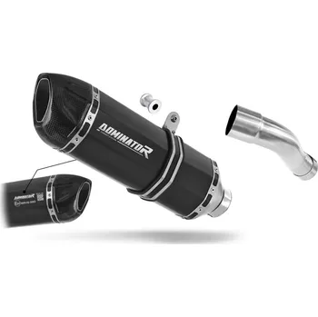Výfuk pro motocykl Laděný výfuk Dominator Honda CB 600F HORNET PC41 2007 - 2013 Homologovaný výfuk HP1 ČERNÝ tlumič výfuku