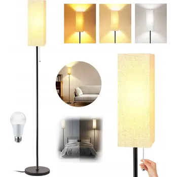 Stojací lampa LAMPA STOJACÍ PODLAHOVÁ MODERNÍ 172CM KE ČTENÍ + ŽÁROVKA E27