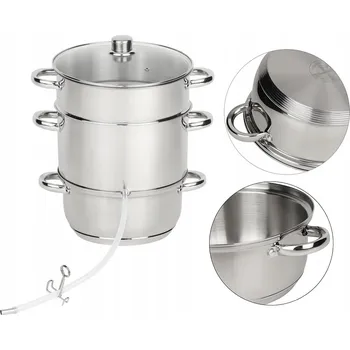 Hrnec Odšťavňovač Rossner 8 l, stříbrný