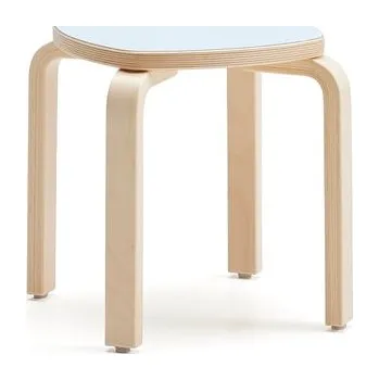 Stolička Stolička VIDE, výška 350 mm, bříza/modrá