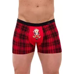 Boxerky Cornette Tattoo 007/78 Teddy rider XXL Červená