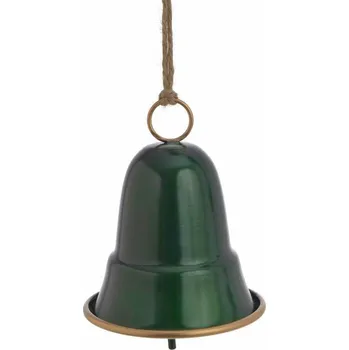 Zvonek na kolo Kovový zvonek 14 cm - zelená/zlatá