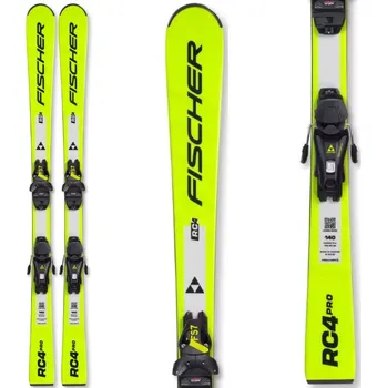 Lyžování Sjezdové lyže FISCHER RC4 Pro JRS + vázání FS 7 GW CA JRS Žlutá 140 cm