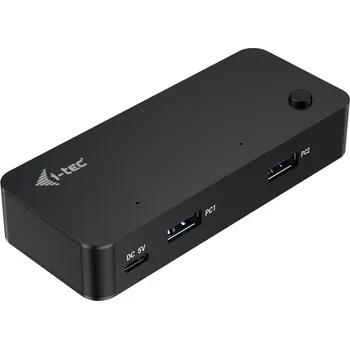 USB hub i-tec univerzální KVM HUB 2x USB-C + 2x USB-A 3.0 Port