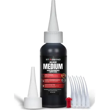 Průmyslové lepidlo Starbond Black Medium KE-150 černé vteřinové lepidlo Velikost balení: 59 ml